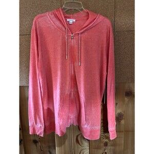 Tribal Jeans New Hoodie Size XXL Coral Soft Full Zip